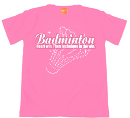 バドミントンTシャツ デザイン案E