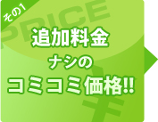 追加料金ナシのコミコミ価格!!